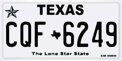 TX license plate CQF6249
