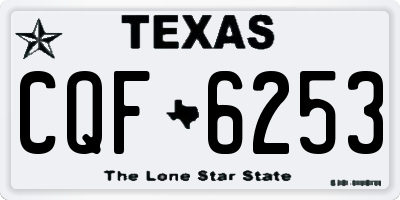 TX license plate CQF6253