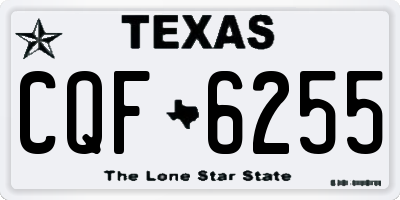 TX license plate CQF6255