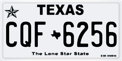 TX license plate CQF6256