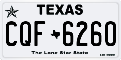 TX license plate CQF6260