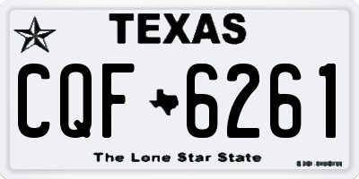 TX license plate CQF6261