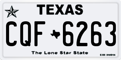 TX license plate CQF6263