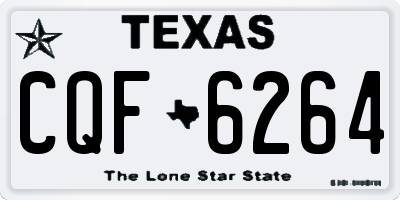 TX license plate CQF6264