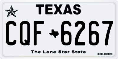 TX license plate CQF6267