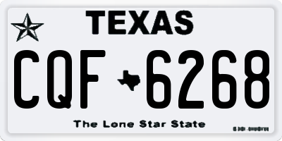 TX license plate CQF6268
