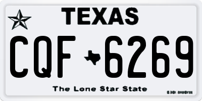 TX license plate CQF6269