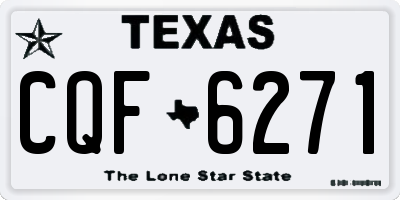 TX license plate CQF6271