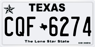 TX license plate CQF6274