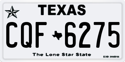TX license plate CQF6275