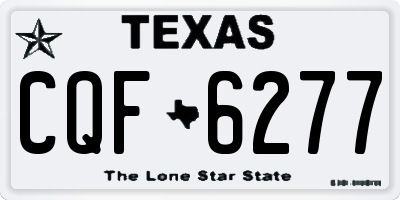 TX license plate CQF6277