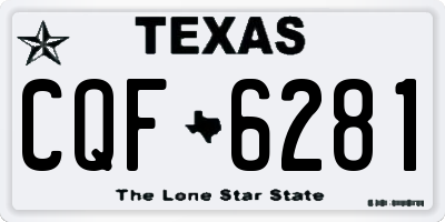 TX license plate CQF6281