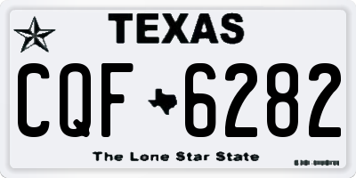 TX license plate CQF6282