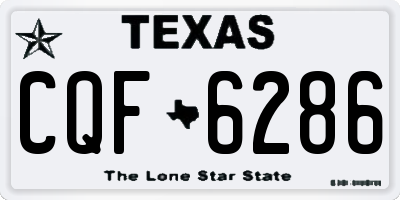 TX license plate CQF6286