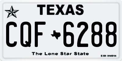 TX license plate CQF6288