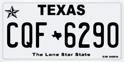 TX license plate CQF6290