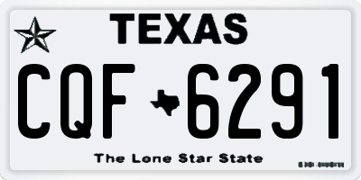 TX license plate CQF6291