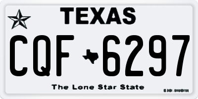 TX license plate CQF6297