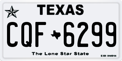 TX license plate CQF6299