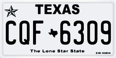 TX license plate CQF6309