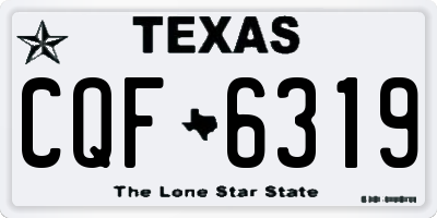 TX license plate CQF6319