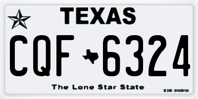 TX license plate CQF6324
