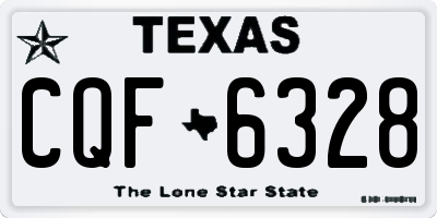 TX license plate CQF6328