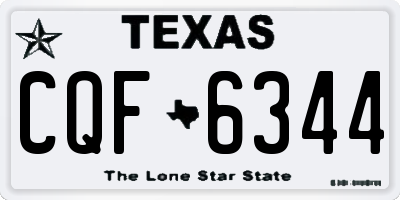 TX license plate CQF6344