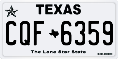 TX license plate CQF6359