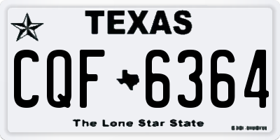 TX license plate CQF6364