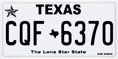 TX license plate CQF6370