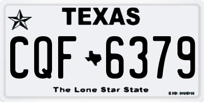 TX license plate CQF6379