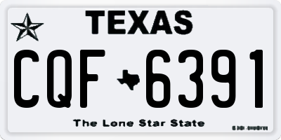 TX license plate CQF6391