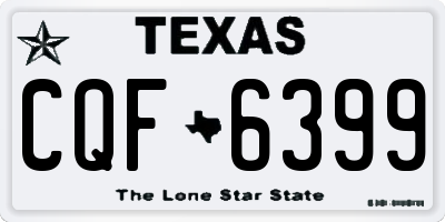 TX license plate CQF6399
