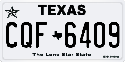 TX license plate CQF6409