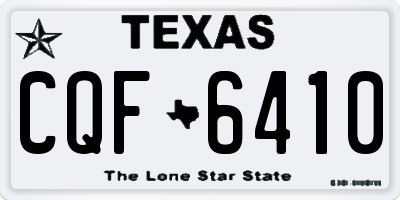 TX license plate CQF6410
