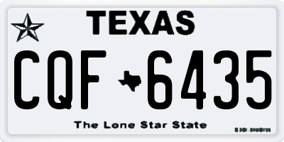 TX license plate CQF6435