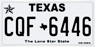 TX license plate CQF6446