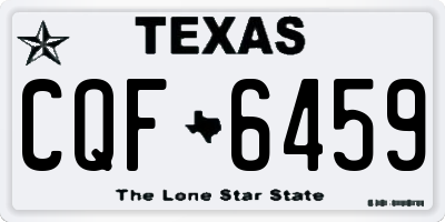 TX license plate CQF6459