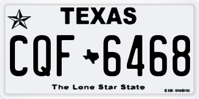 TX license plate CQF6468