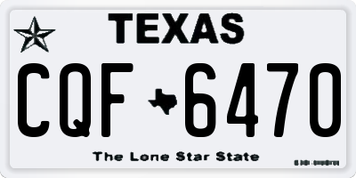 TX license plate CQF6470