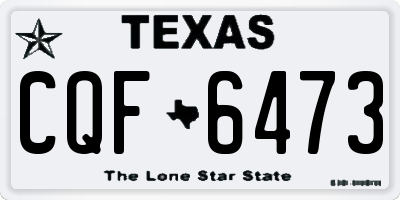TX license plate CQF6473