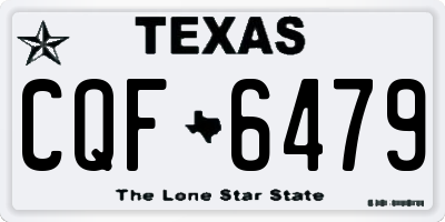 TX license plate CQF6479