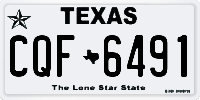 TX license plate CQF6491