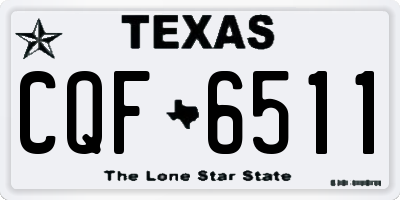 TX license plate CQF6511