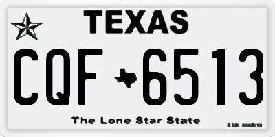 TX license plate CQF6513