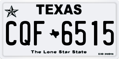 TX license plate CQF6515
