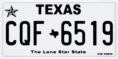 TX license plate CQF6519