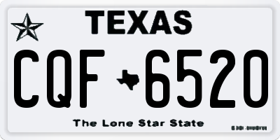 TX license plate CQF6520