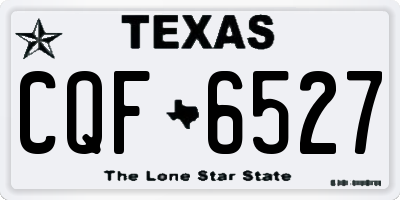 TX license plate CQF6527